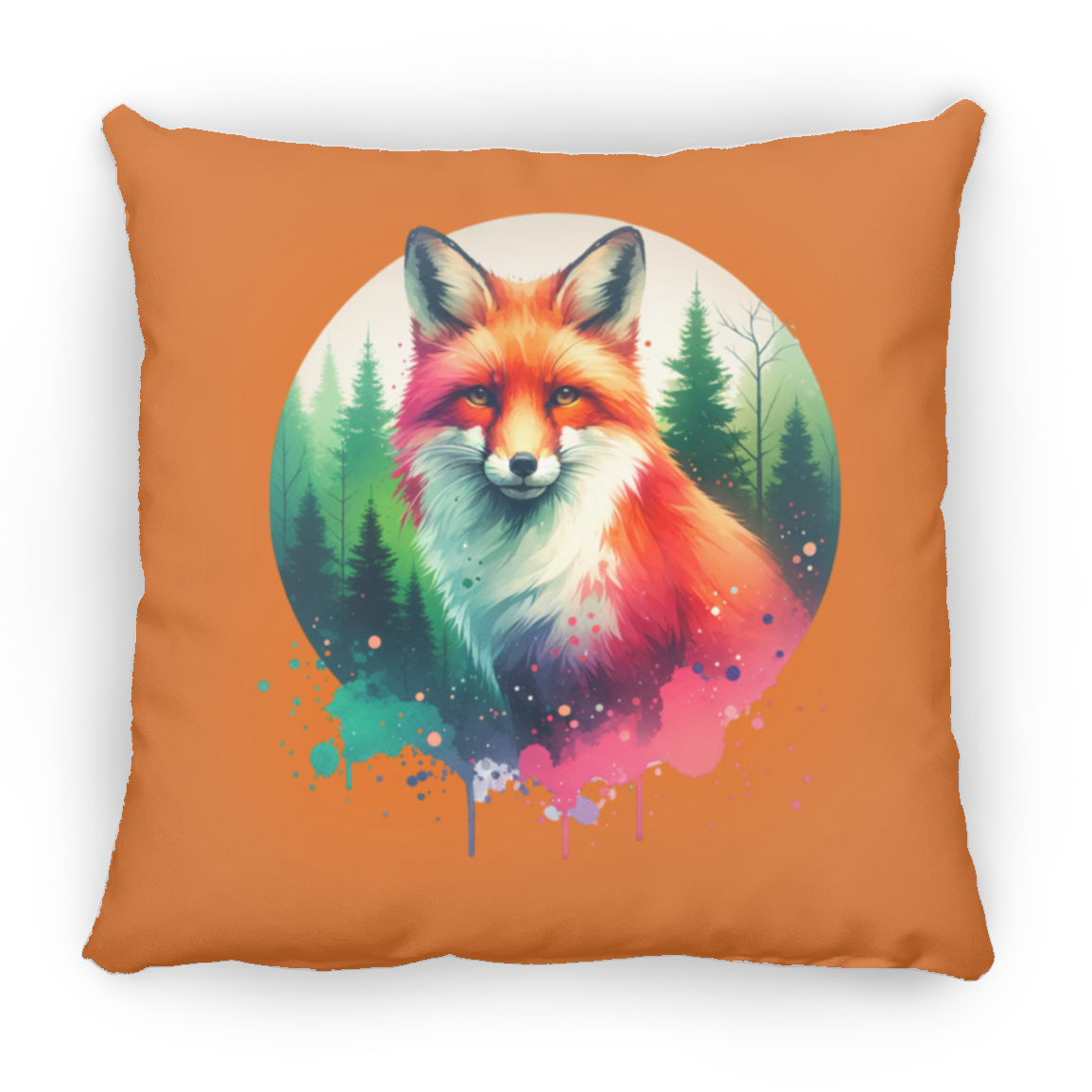 Fox Forest Circle - Throw Pillows
