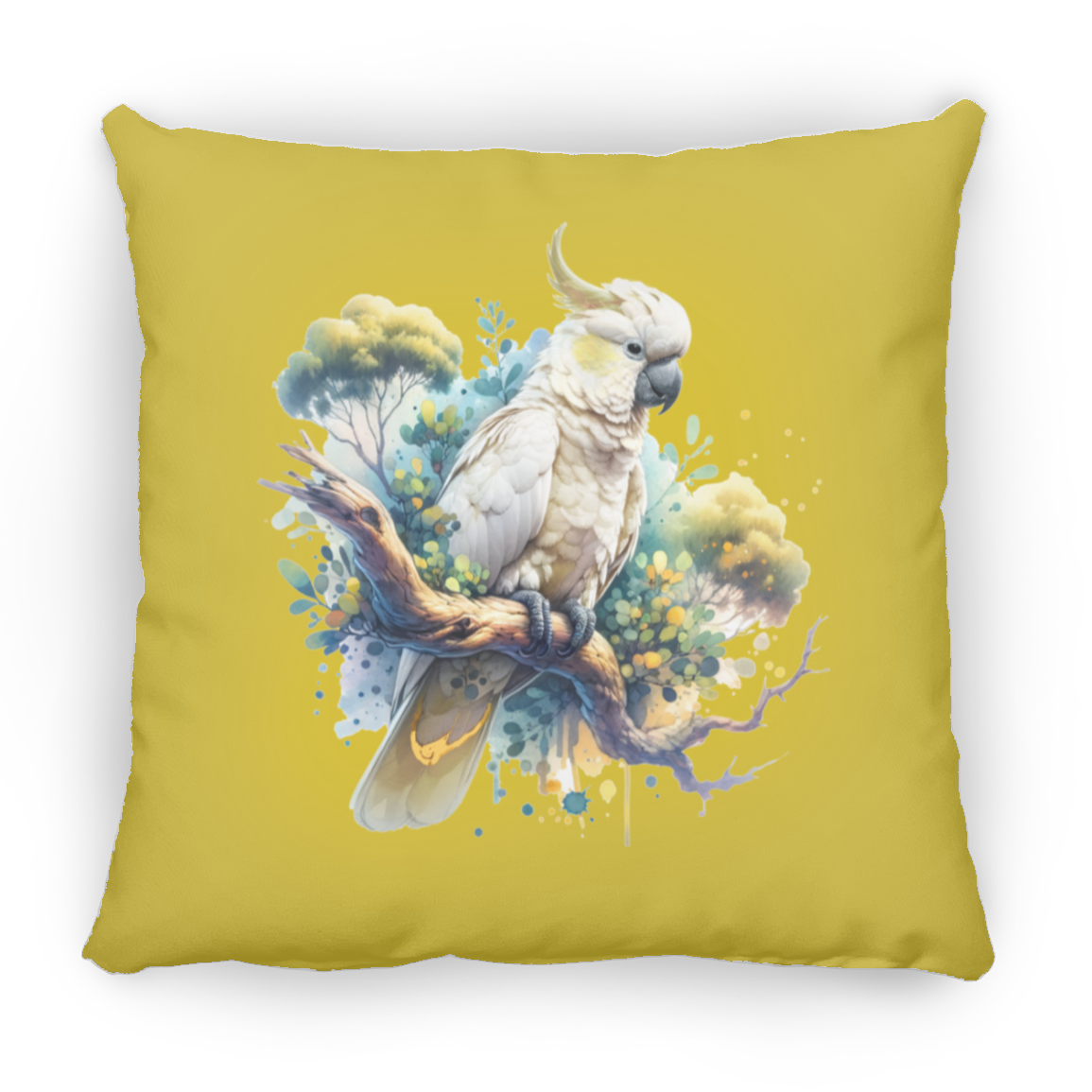 Cockatoo in Tree - Throw Pillows