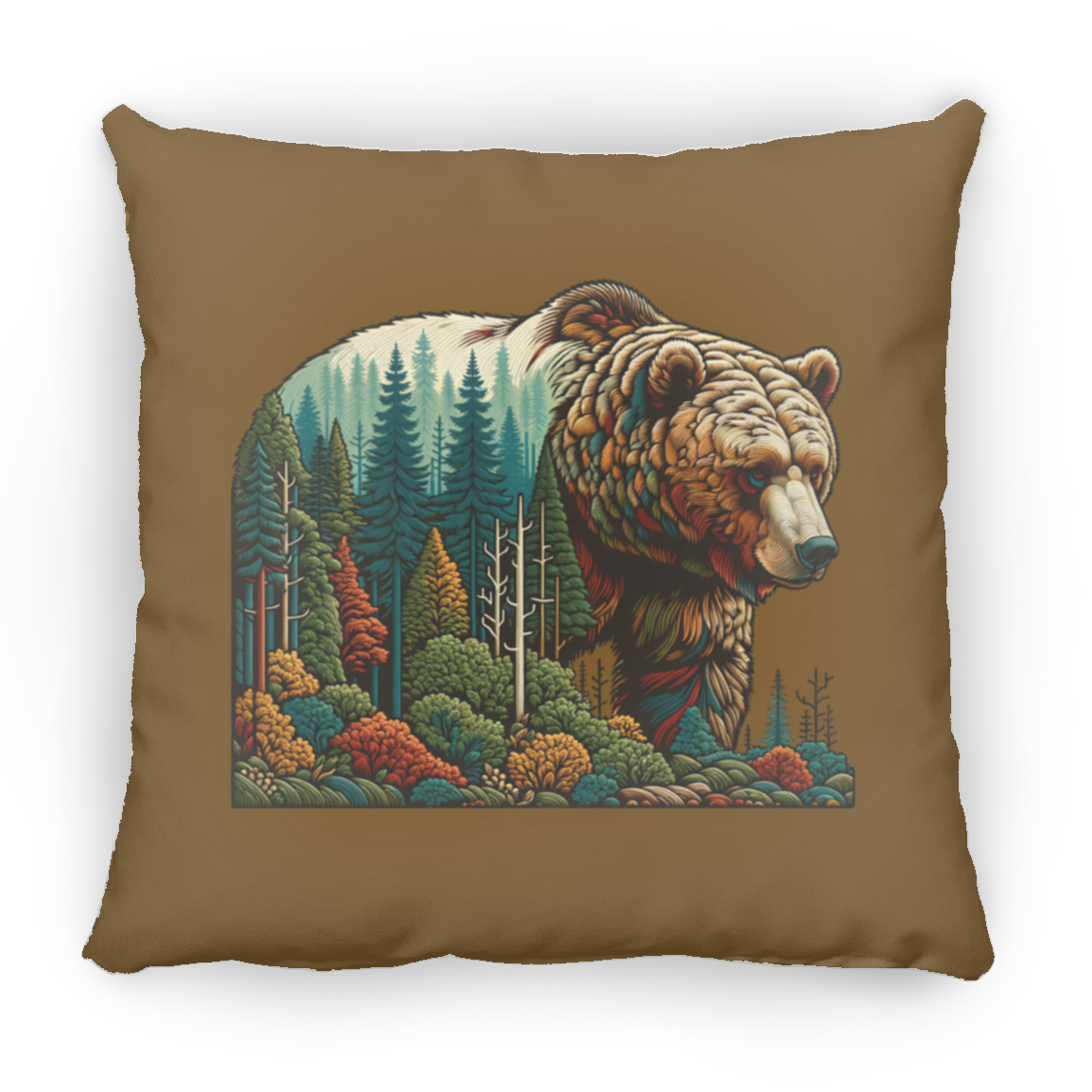 Guardian Grizzly - Throw Pillows
