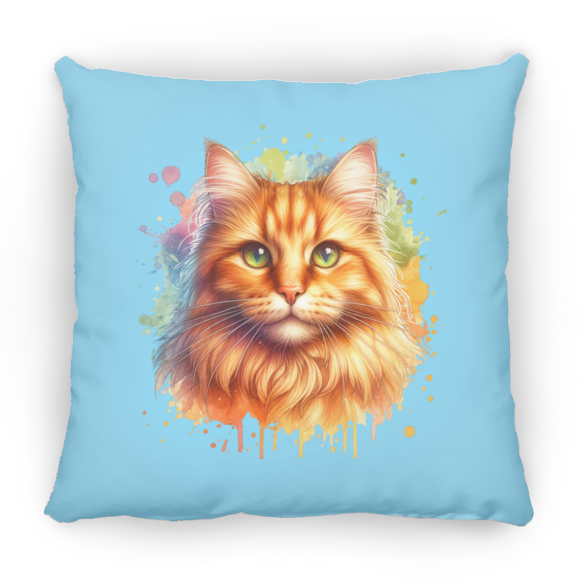 Orange Tabby Cat - Throw Pillows