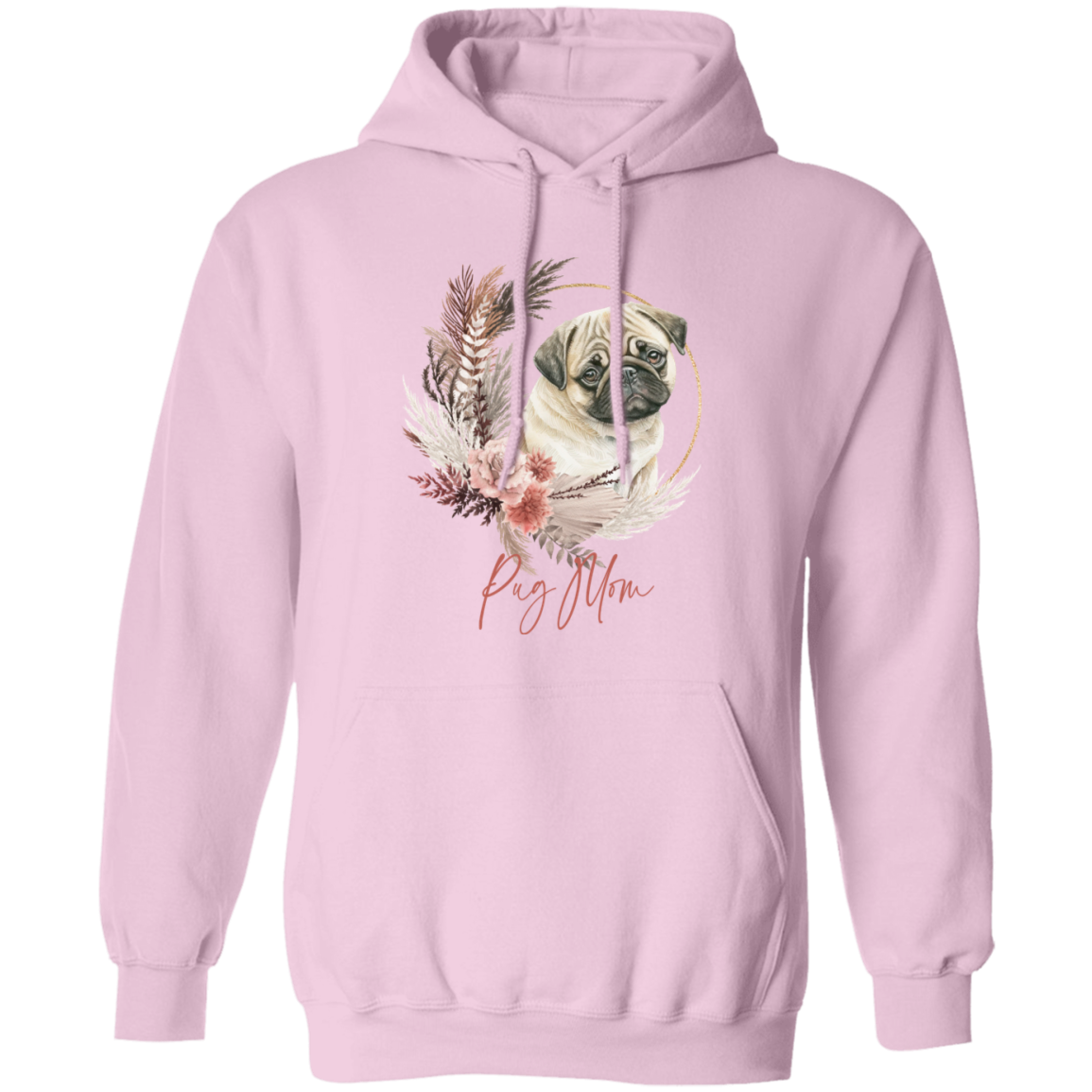 Pug Mom Boho Wreath - T-shirts, Hoodies and Sweatshirts