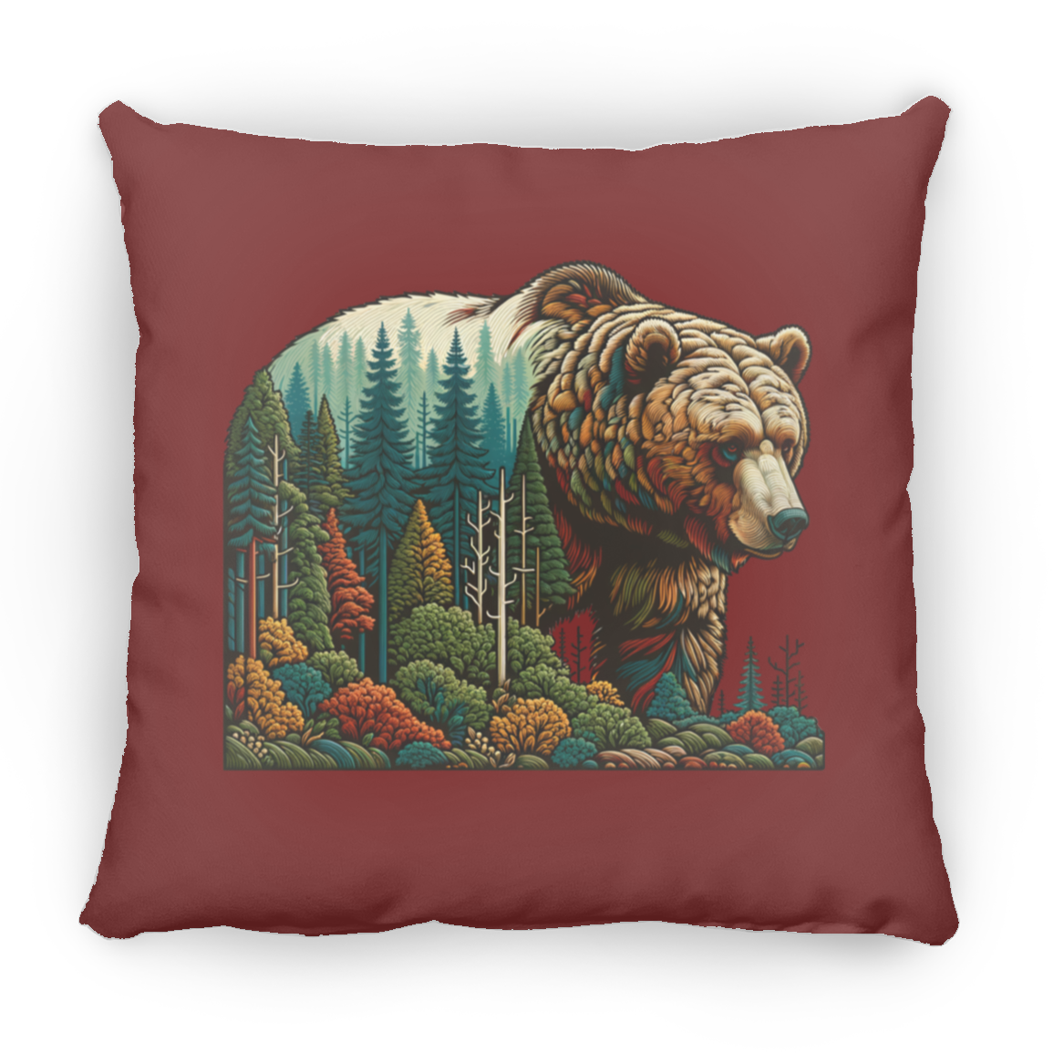 Guardian Grizzly - Throw Pillows