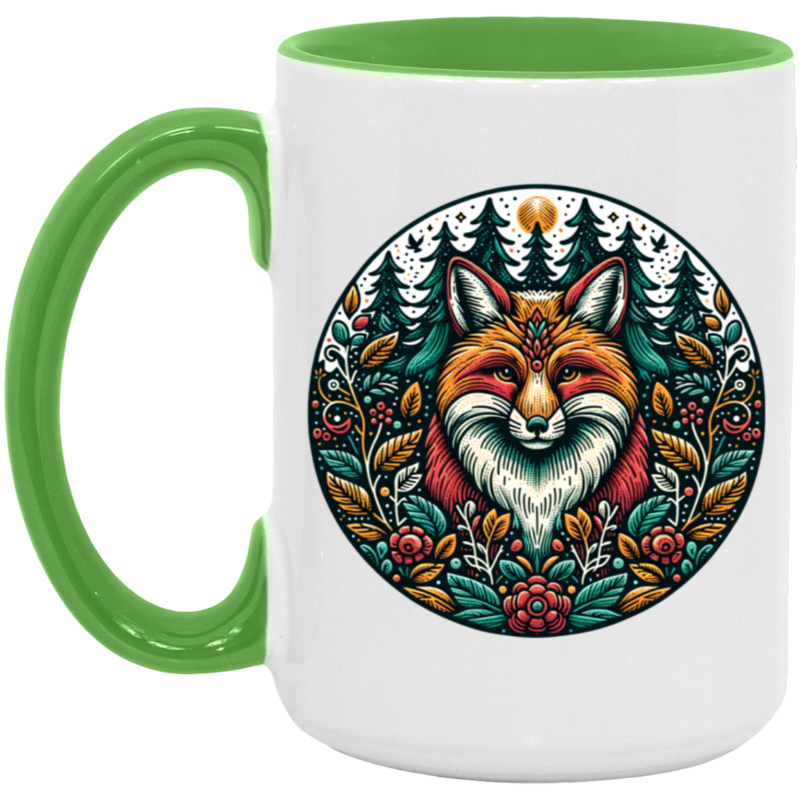 Fox Circle Folk Art - Mugs