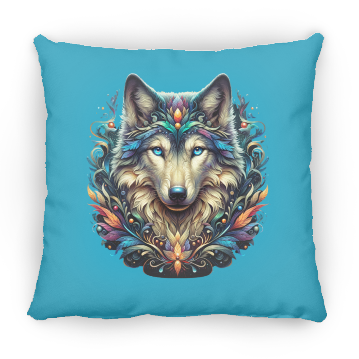 Wolf Face - Throw Pillows