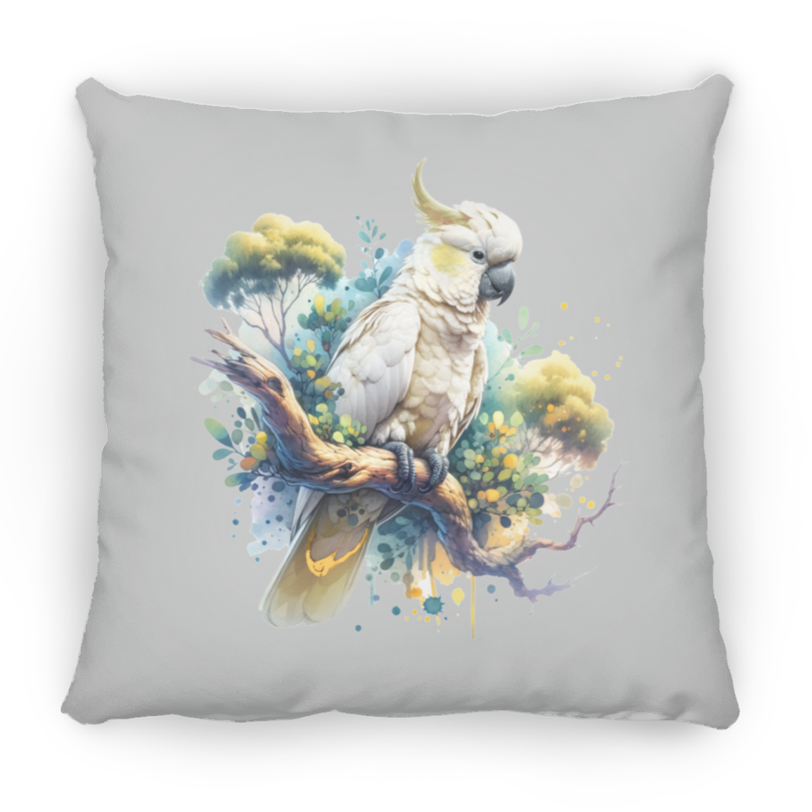 Cockatoo in Tree - Throw Pillows