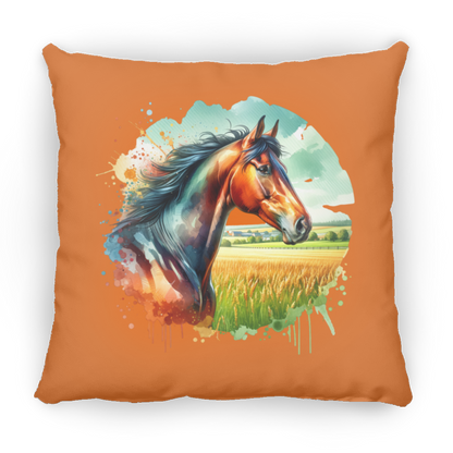 Bay Horse Portrait - Pillows