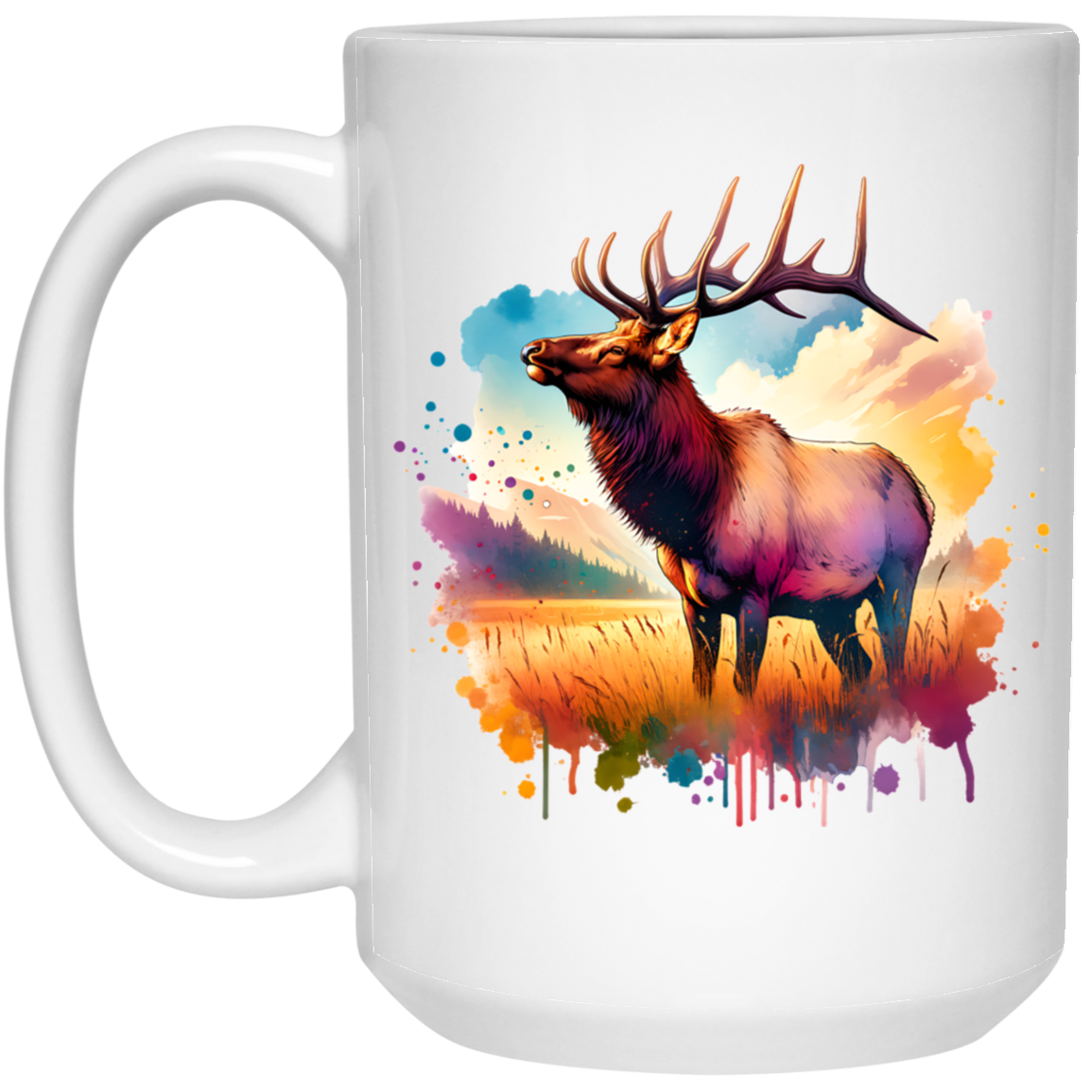 Roosevelt Elk in Field Mugs