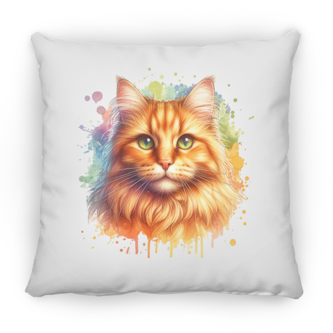 Orange Tabby Cat - Throw Pillows