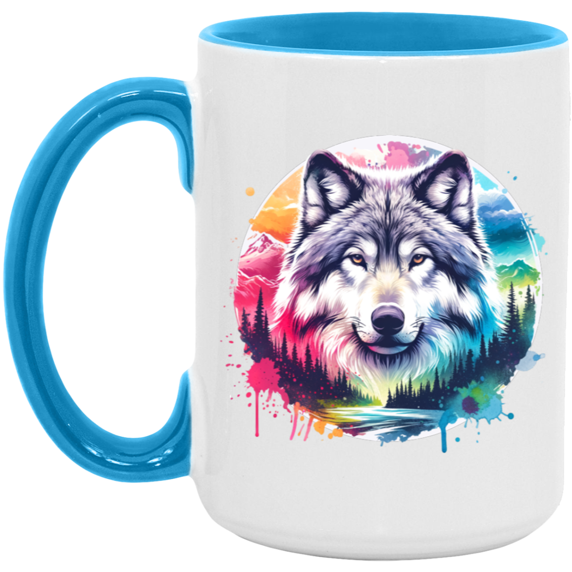 Wolf Spirit Rising Mugs