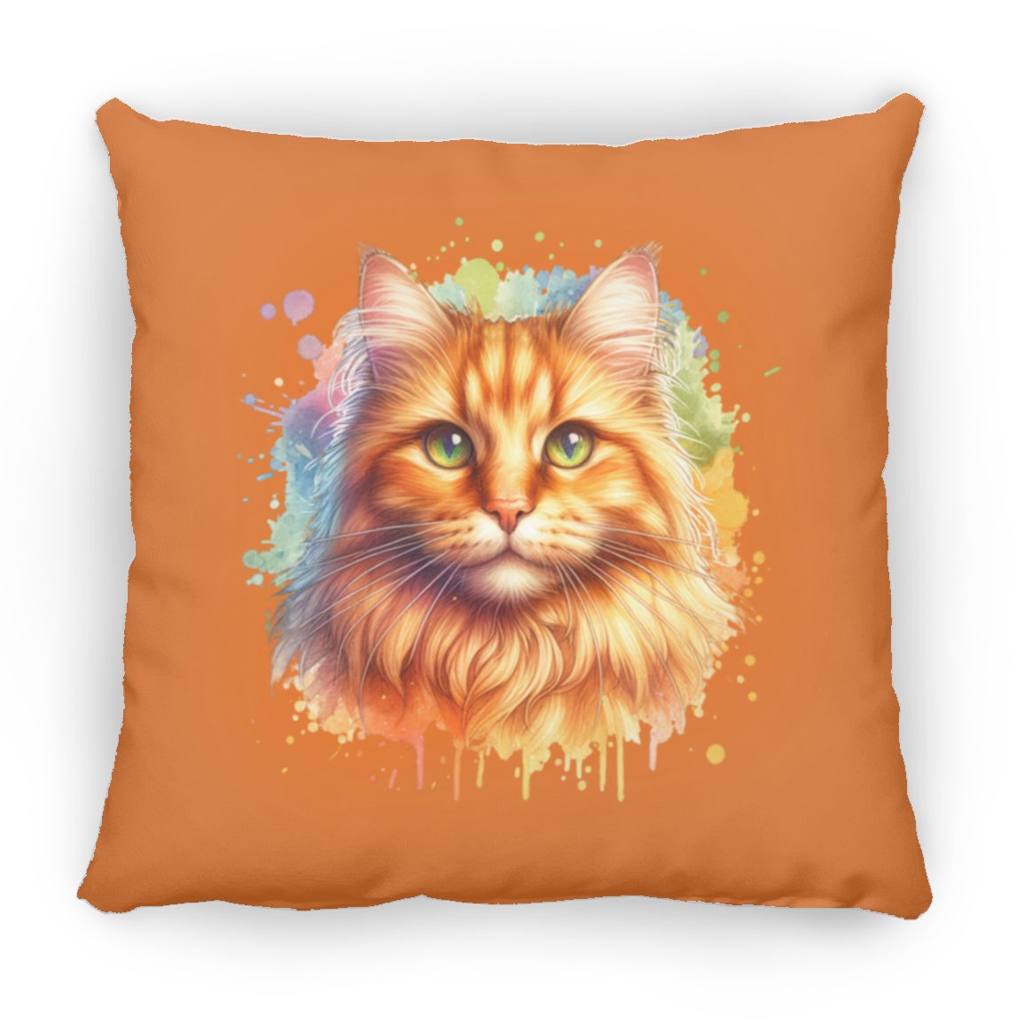 Orange Tabby Cat - Throw Pillows