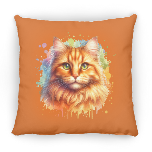 Orange Tabby Cat - Throw Pillows