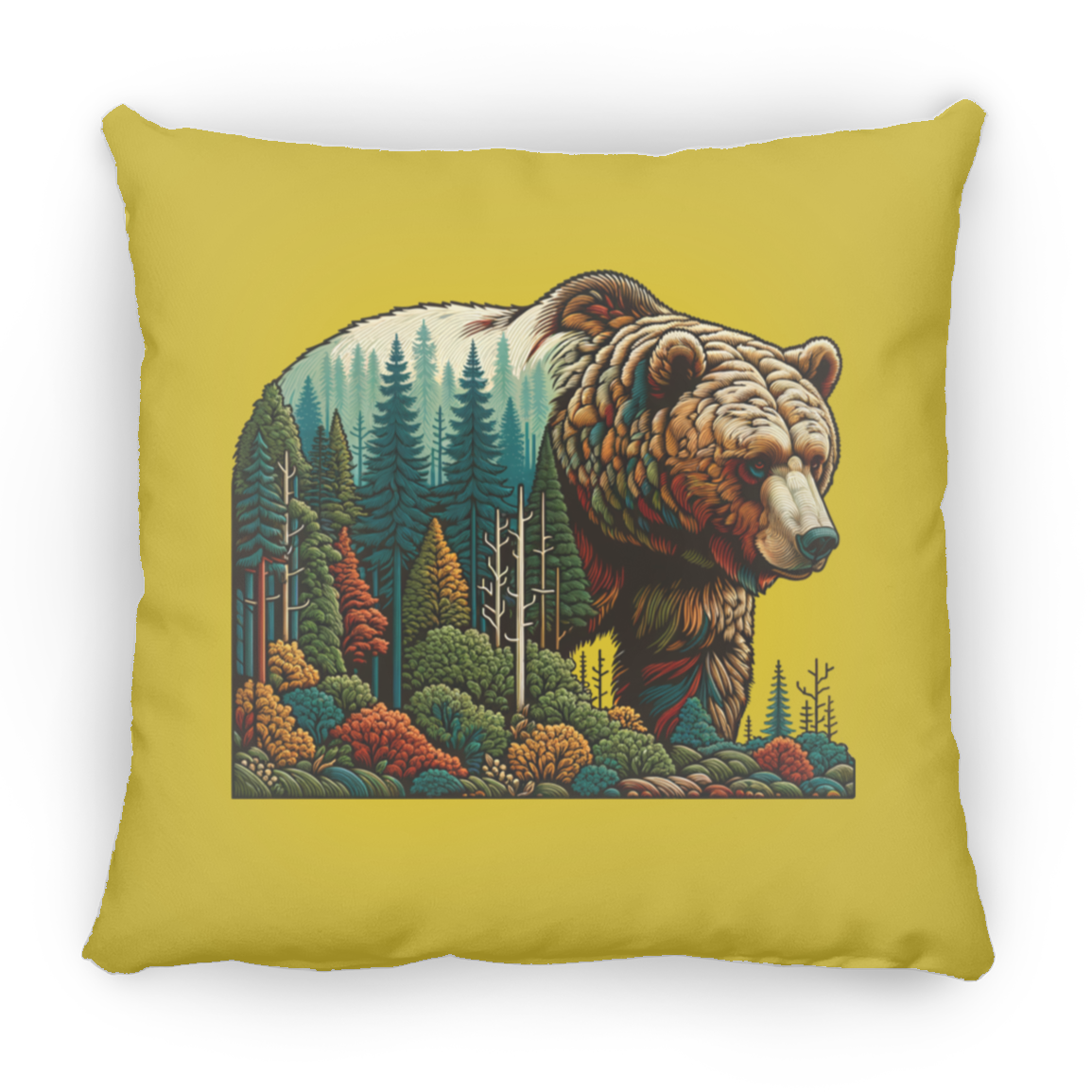 Guardian Grizzly - Throw Pillows