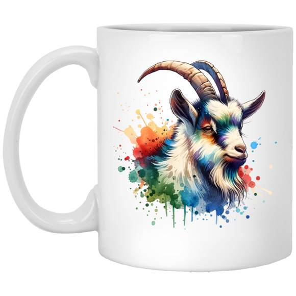Goat Portrait Watercolor Mugs