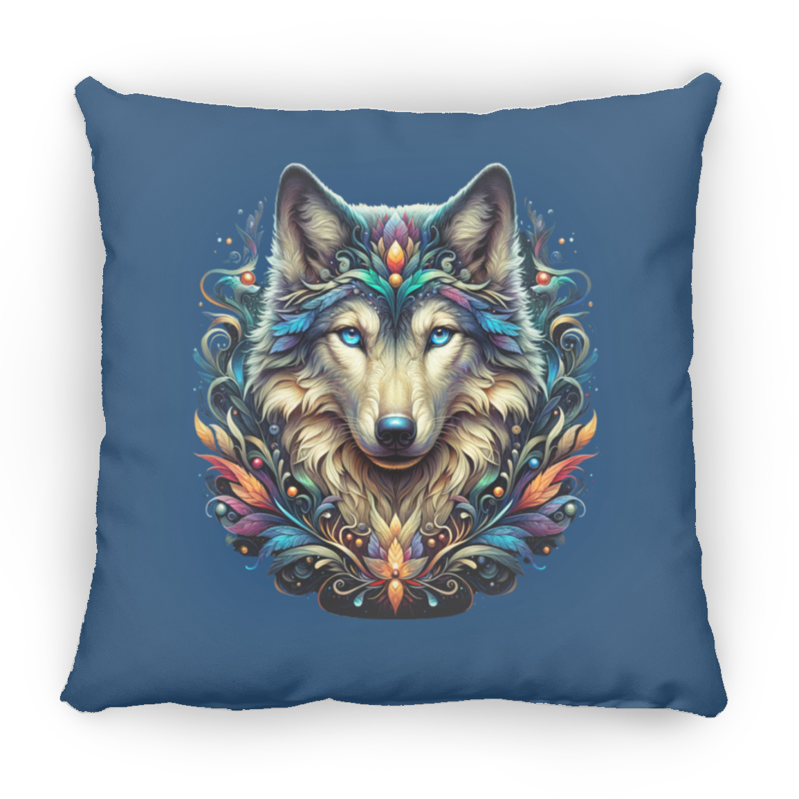 Wolf Face - Throw Pillows