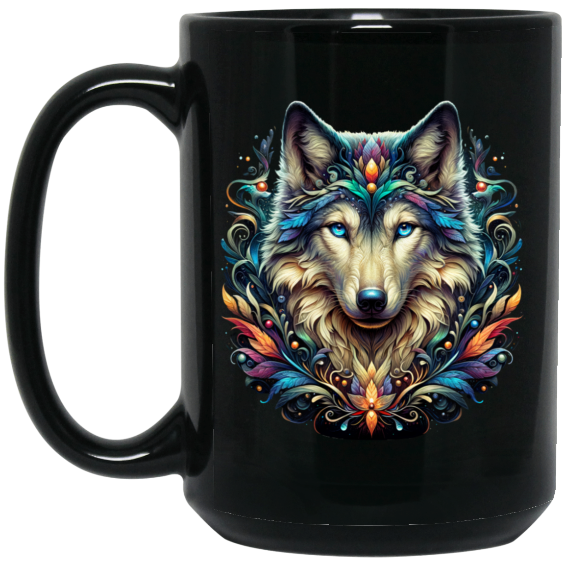 Wolf Face Mugs