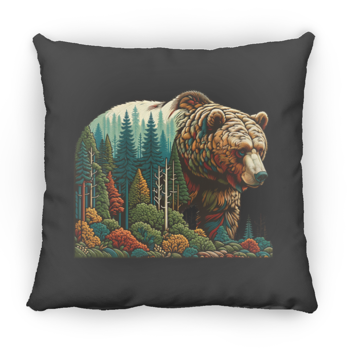 Guardian Grizzly - Throw Pillows