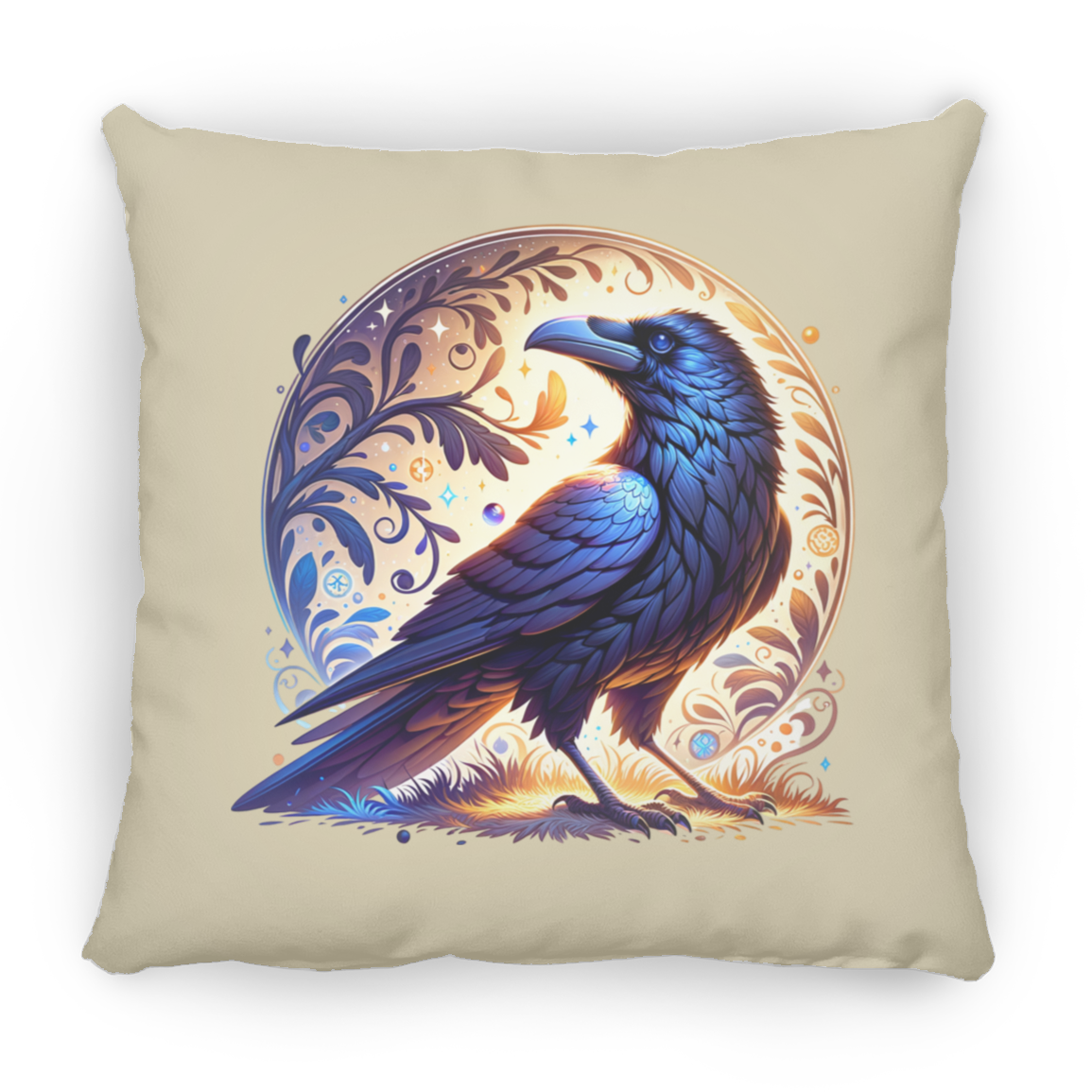 Raven Sphere - Throw Pillows