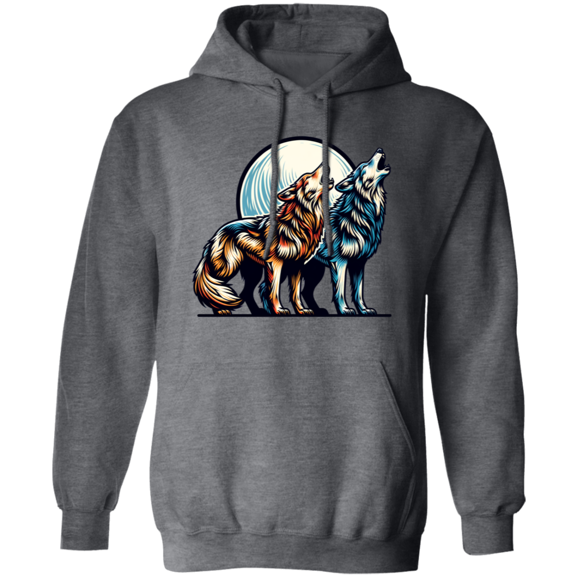 Wolf Pair Howling - T-shirts, Hoodies and Sweatshirts