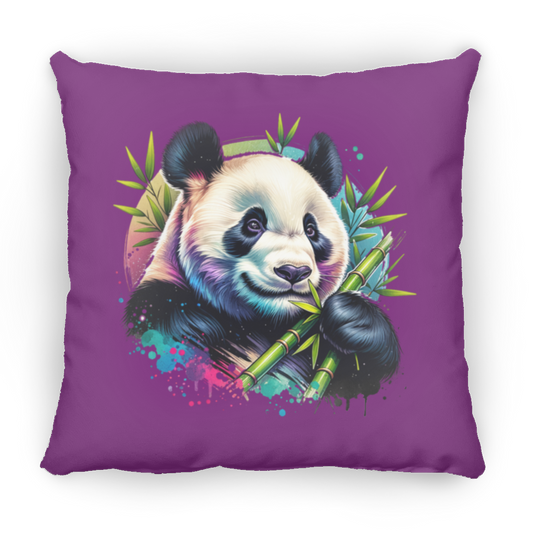 Bamboo Panda in Blue and Purple - Pillows