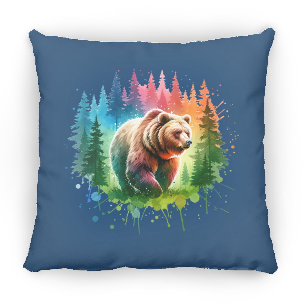 Grizzly Bear Walking - Throw Pillows