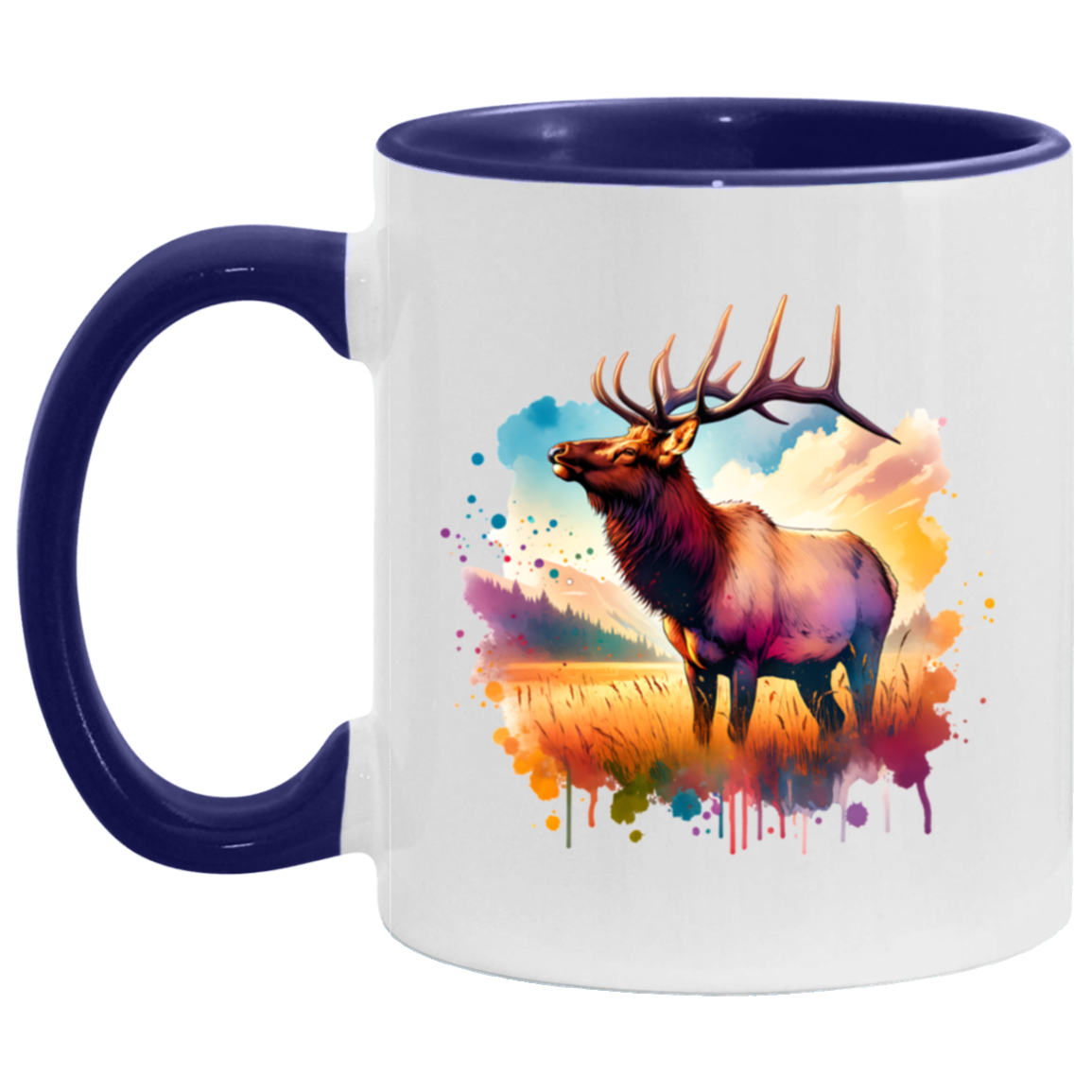 Roosevelt Elk in Field Mugs