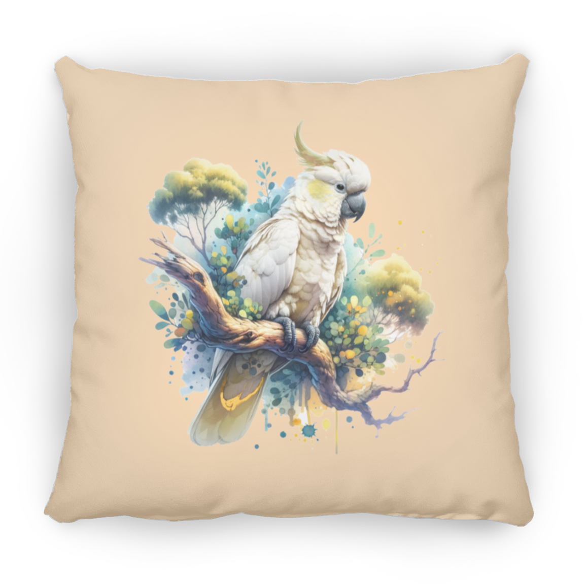 Cockatoo in Tree - Throw Pillows