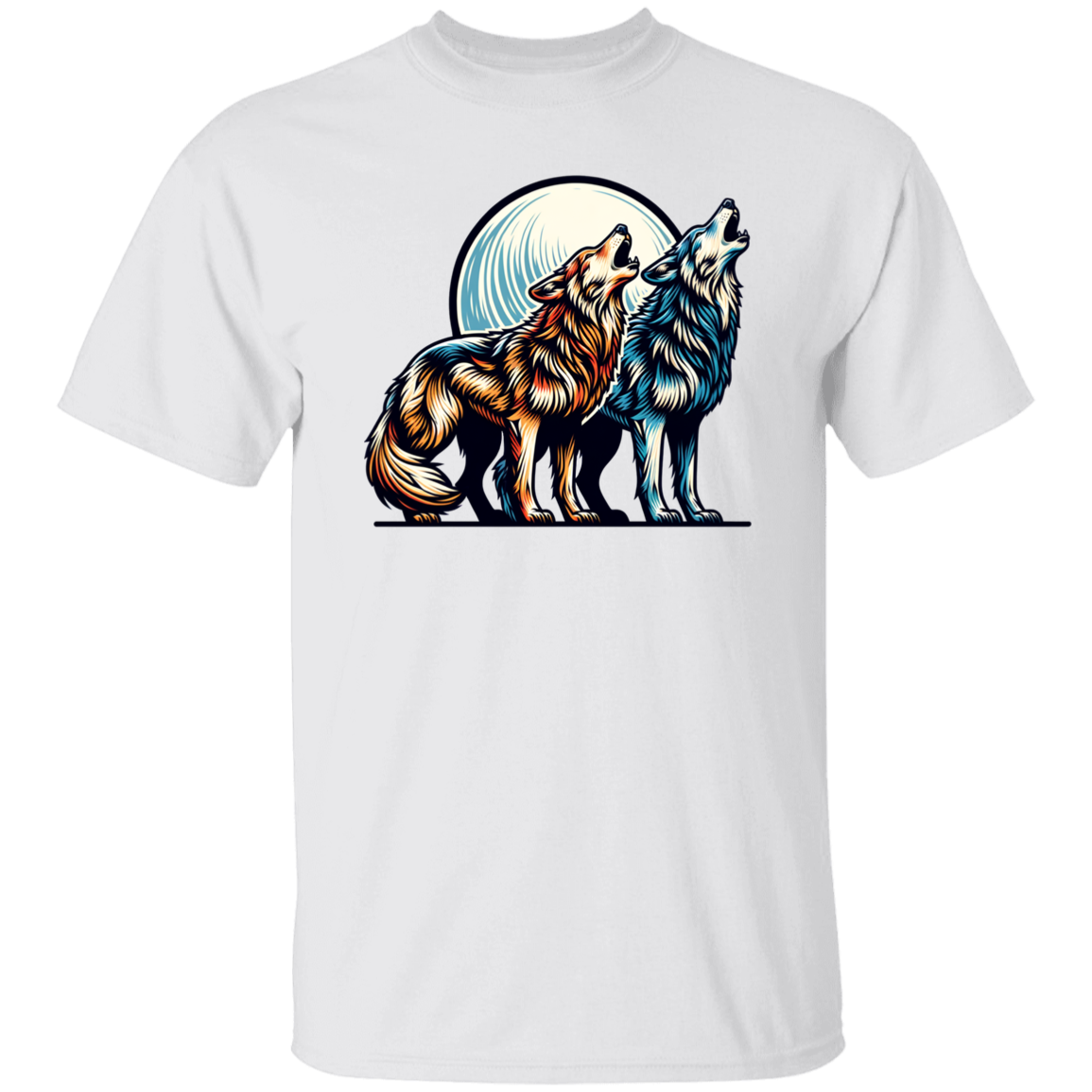 Wolf Pair Howling - T-shirts, Hoodies and Sweatshirts