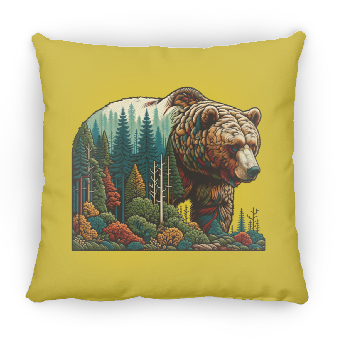 Guardian Grizzly - Throw Pillows