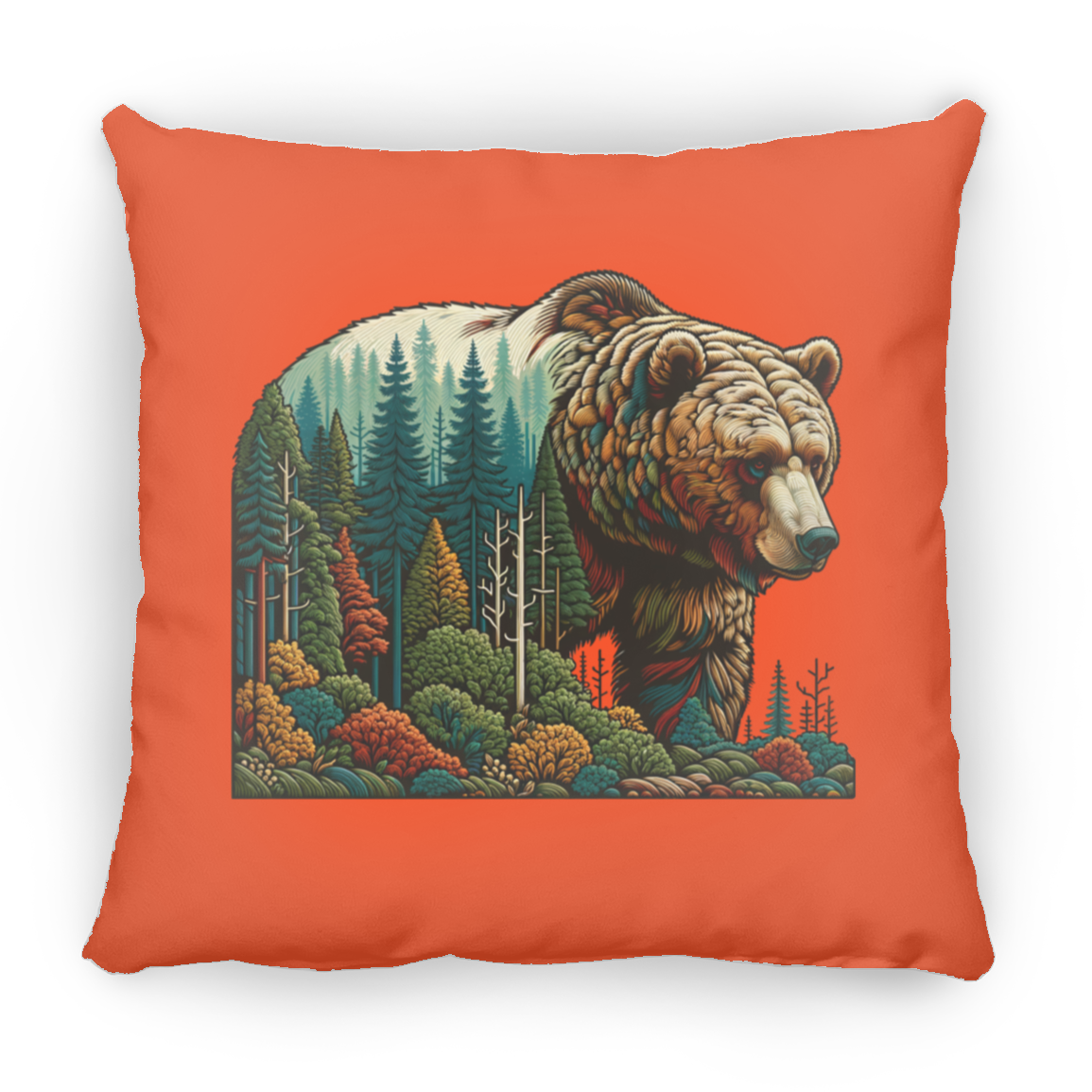 Guardian Grizzly - Throw Pillows