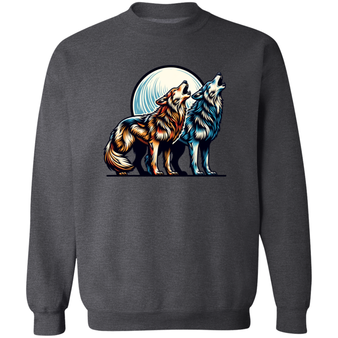 Wolf Pair Howling - T-shirts, Hoodies and Sweatshirts