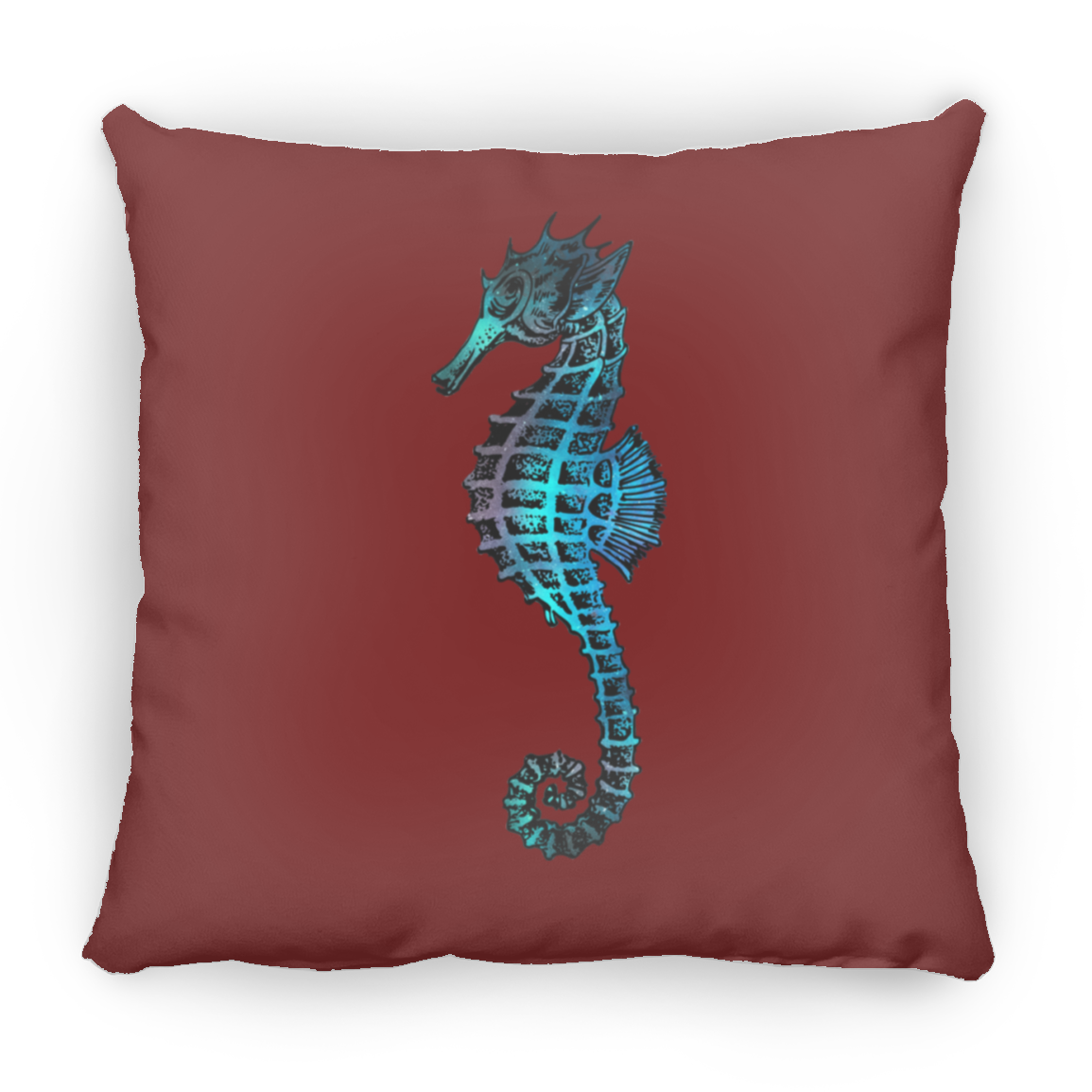 Colorful Seahorse - Throw Pillows