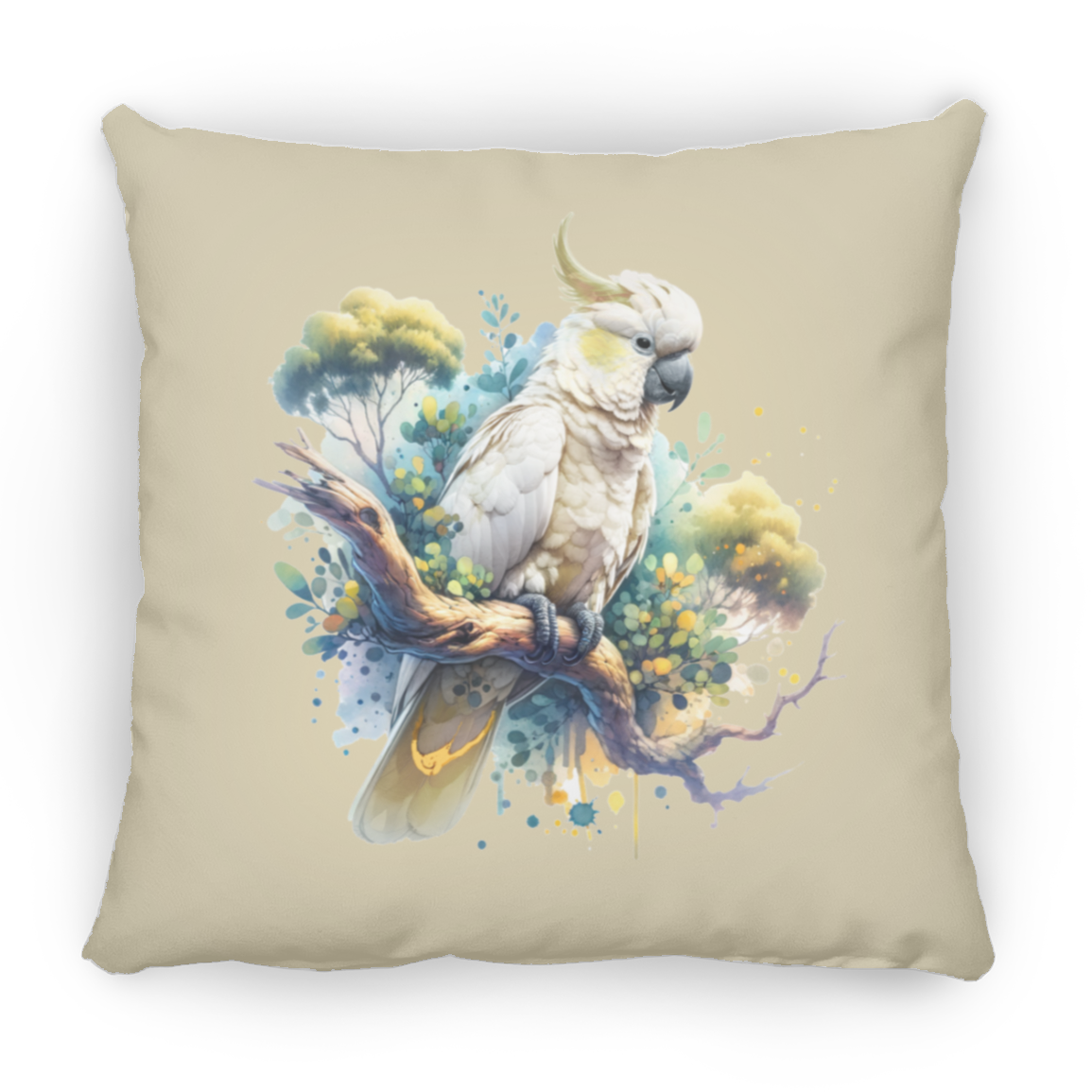 Cockatoo in Tree - Throw Pillows