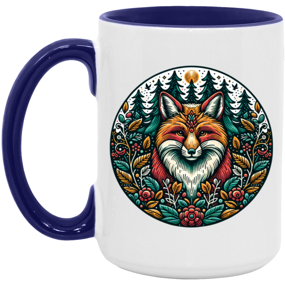 Fox Circle Folk Art - Mugs