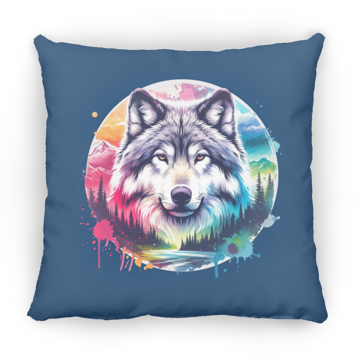 Wolf Spirit Rising - Throw Pillows