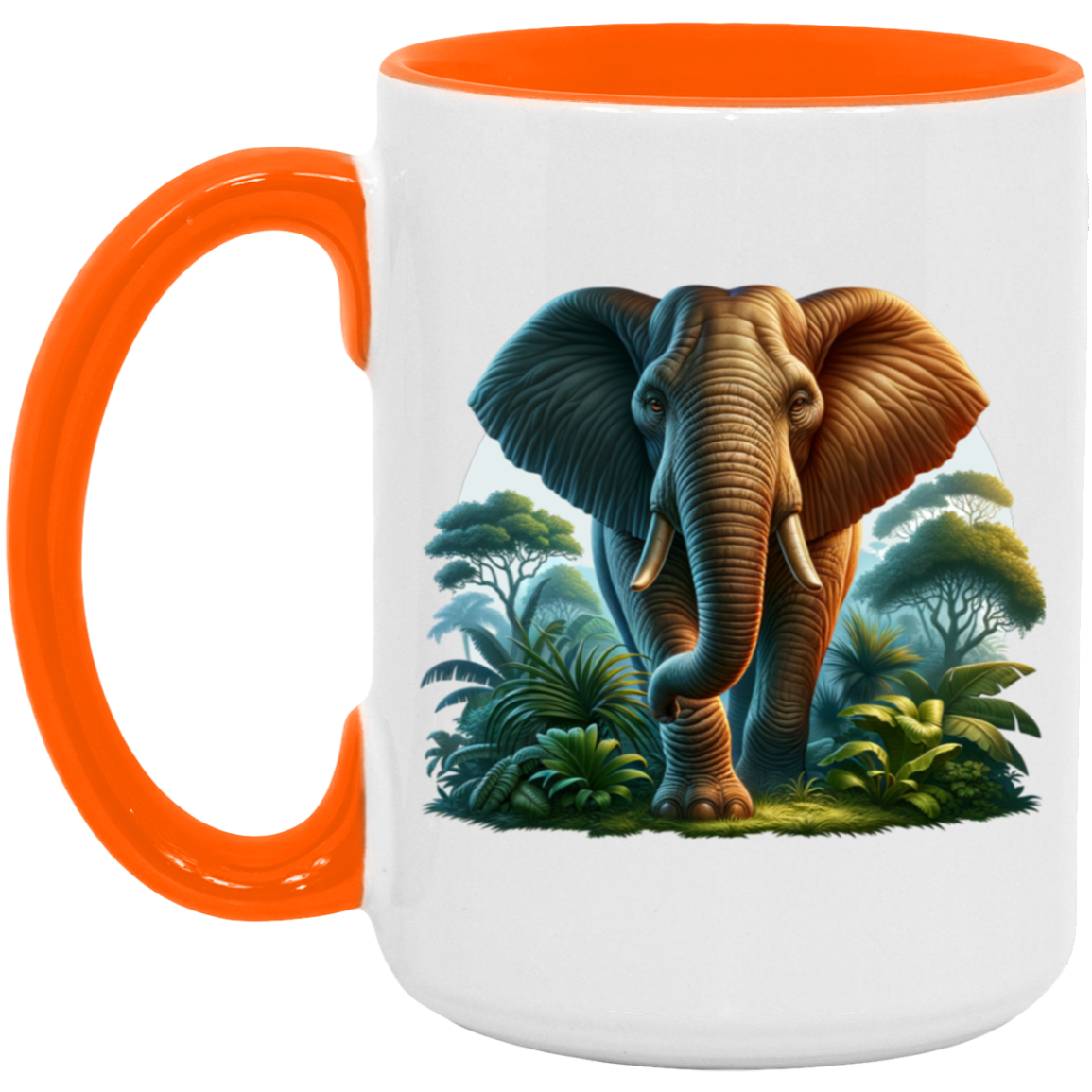 Elephant in Jungle - Mugs