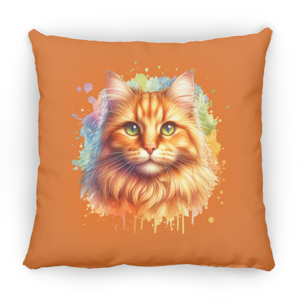 Orange Tabby Cat - Throw Pillows