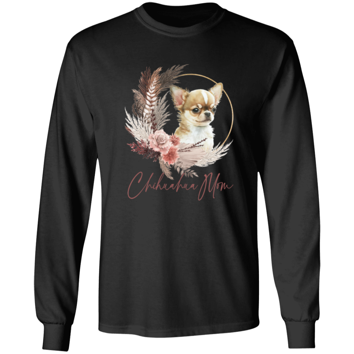 Chihuahua Mom Boho Wreath - T-shirts, Hoodies and Sweatshirts