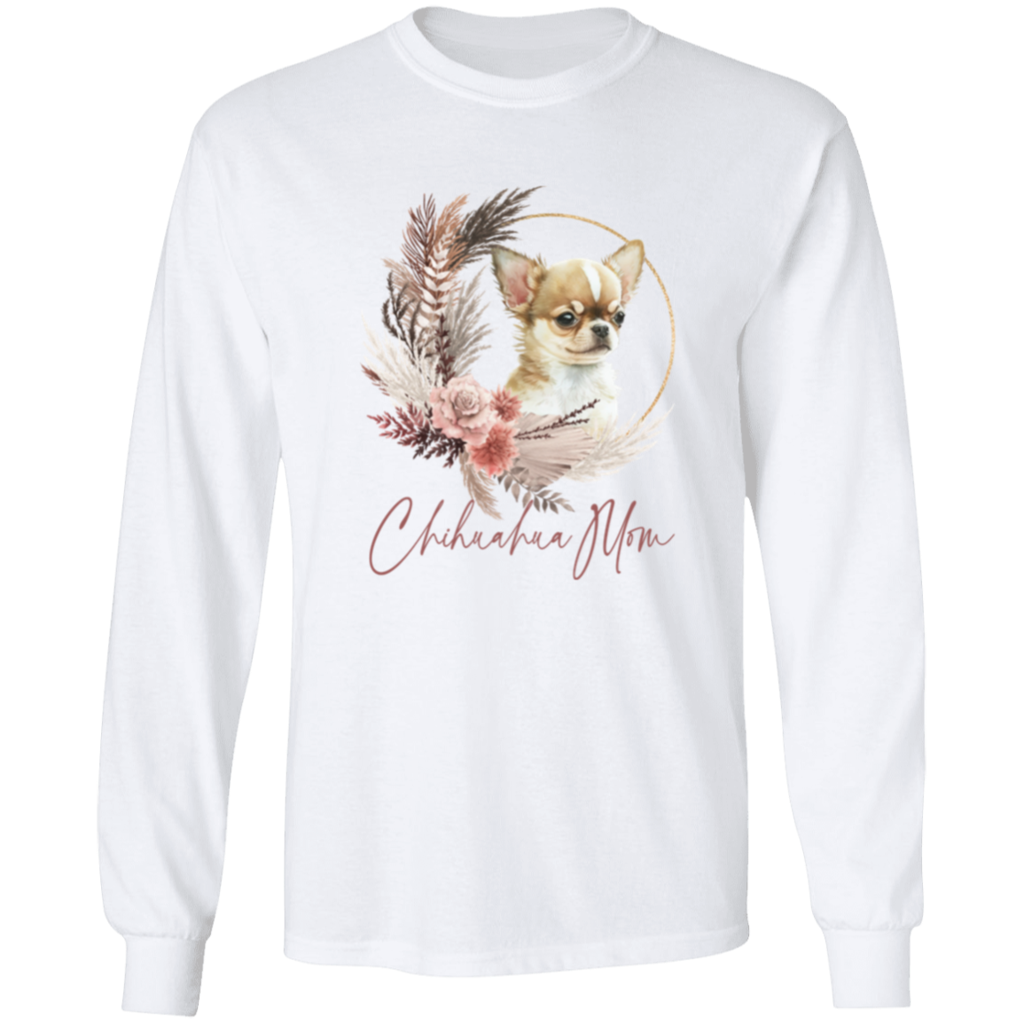 Chihuahua Mom Boho Wreath - T-shirts, Hoodies and Sweatshirts