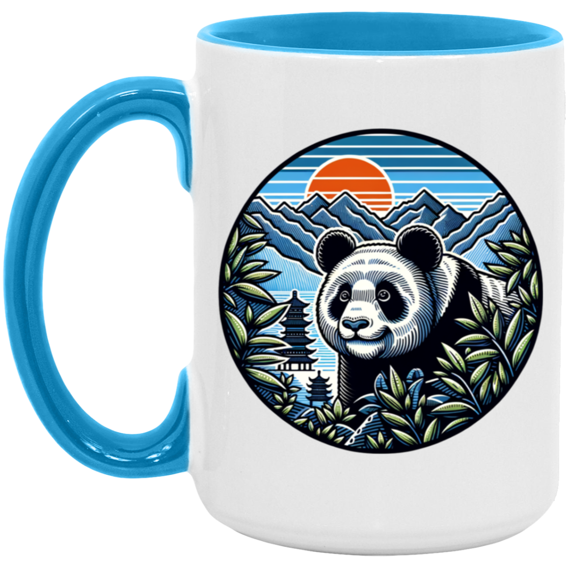 Panda in the Land of the Rising Sun Mugs