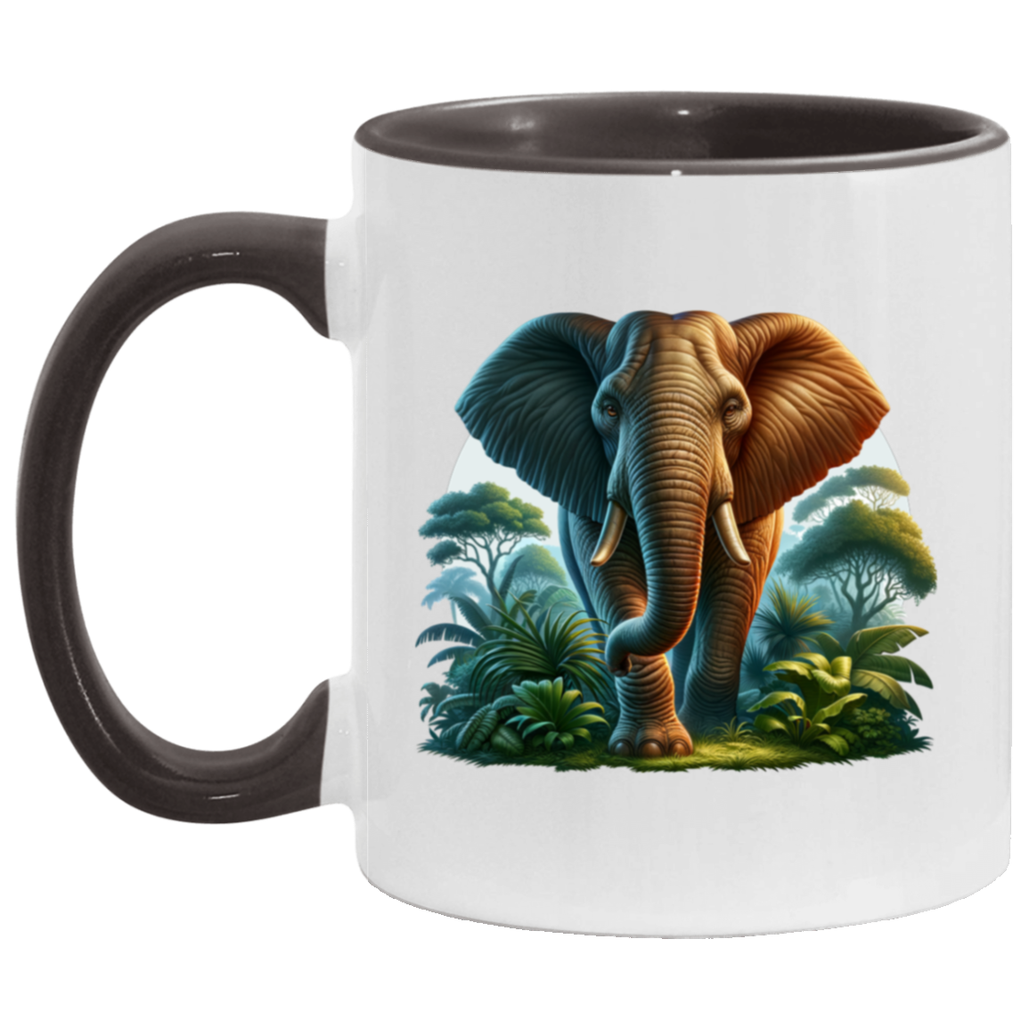 Elephant in Jungle - Mugs