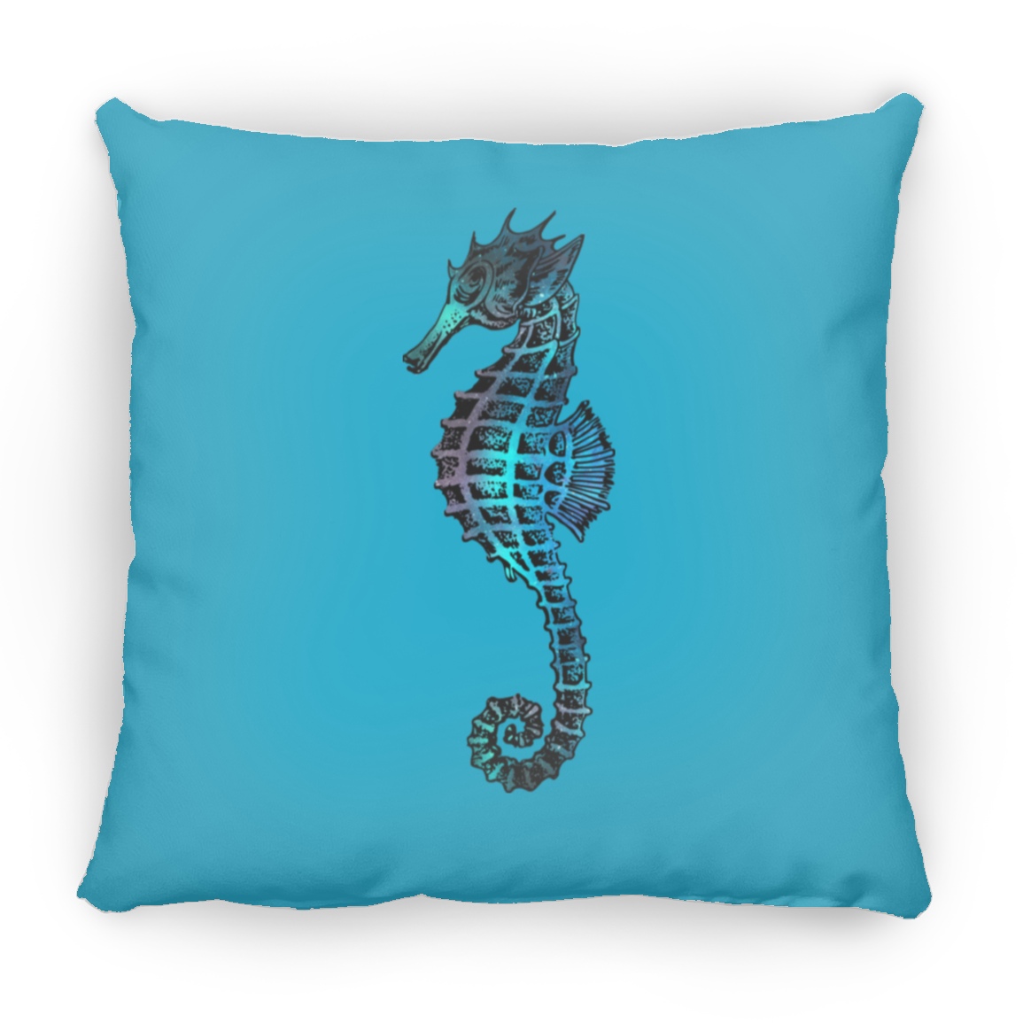 Colorful Seahorse - Throw Pillows