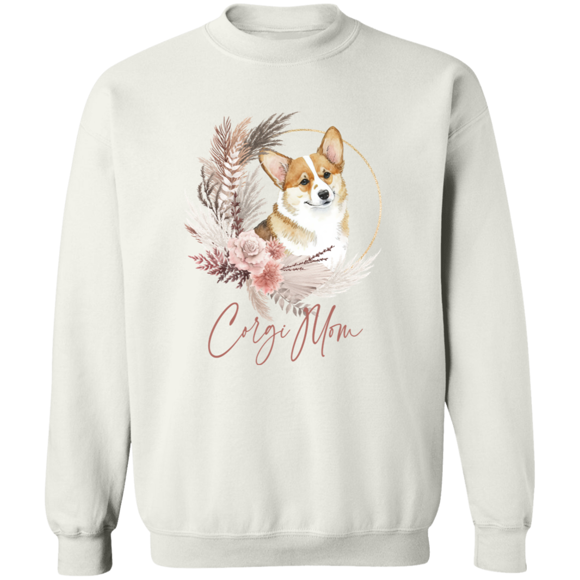 Corgi Mom Boho Wreath - T-shirts, Hoodies and Sweatshirts