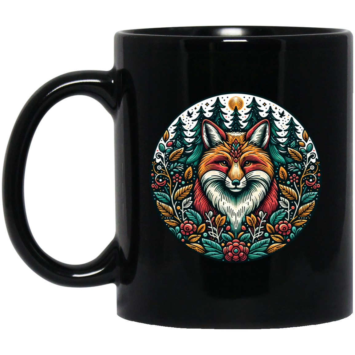Fox Circle Folk Art - Mugs