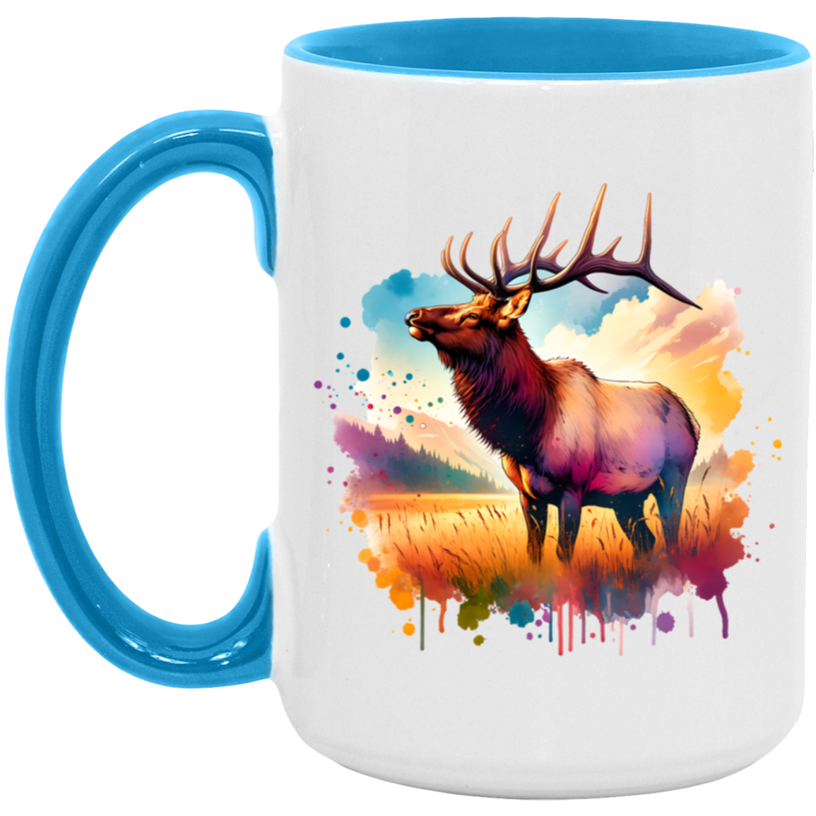 Roosevelt Elk in Field Mugs