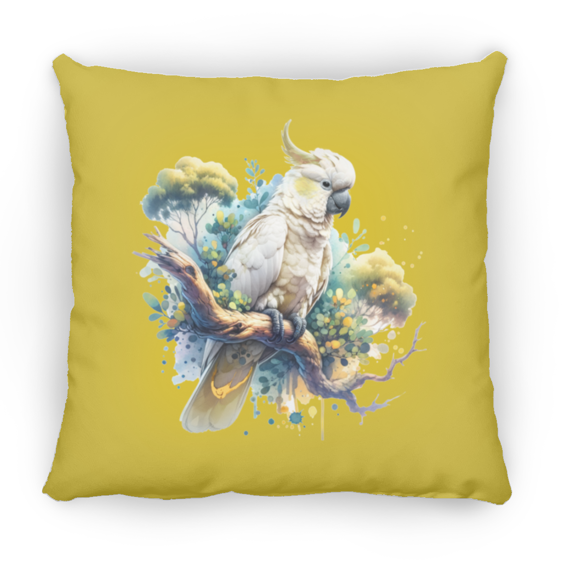 Cockatoo in Tree - Throw Pillows