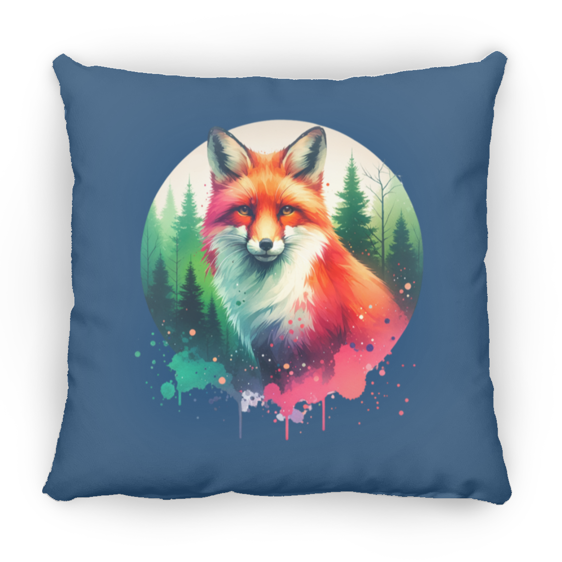 Fox Forest Circle - Throw Pillows