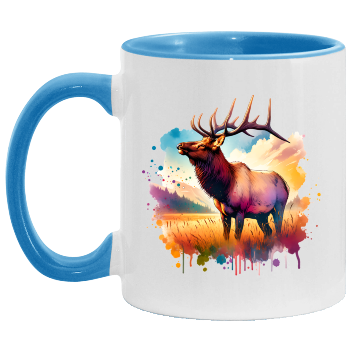 Roosevelt Elk in Field Mugs