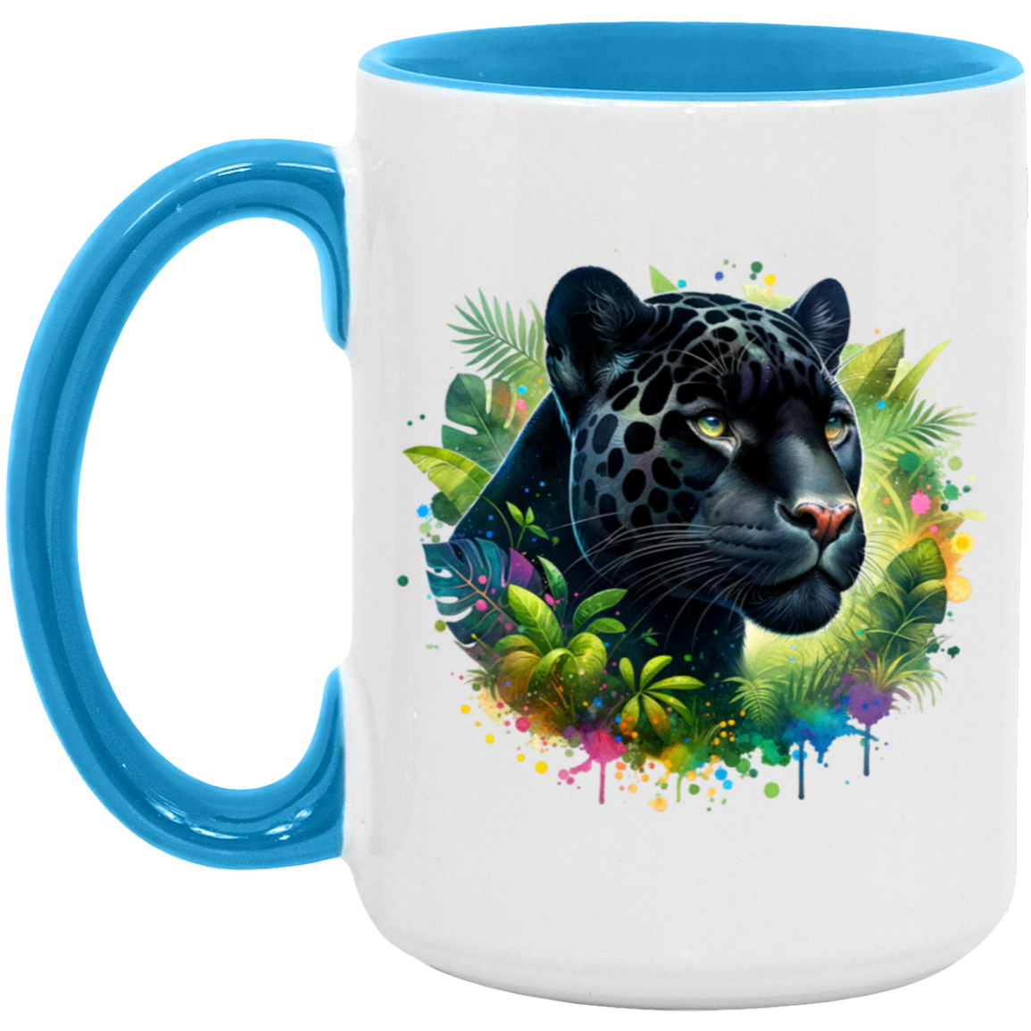 Melanistic Leopard - Mugs