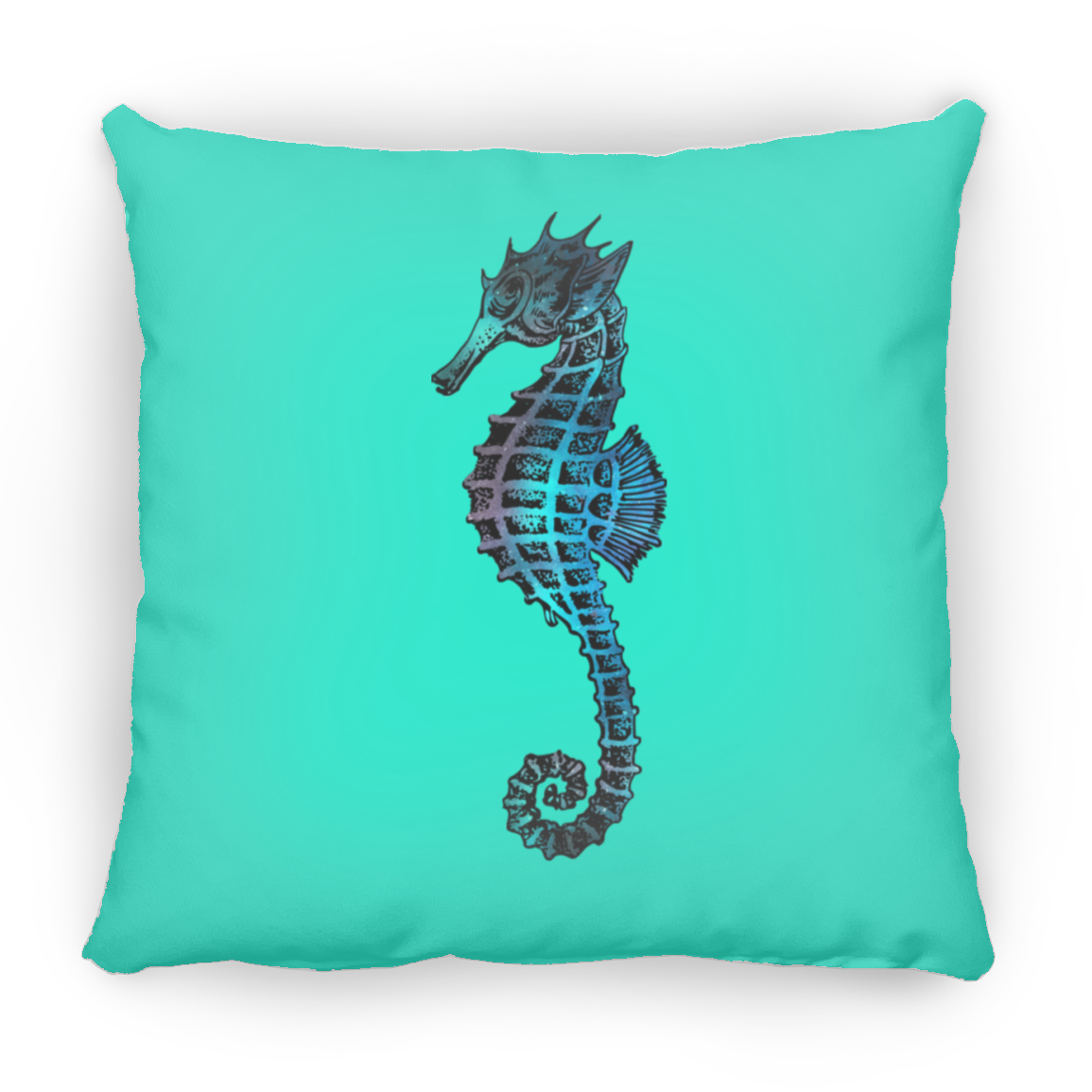 Colorful Seahorse - Throw Pillows
