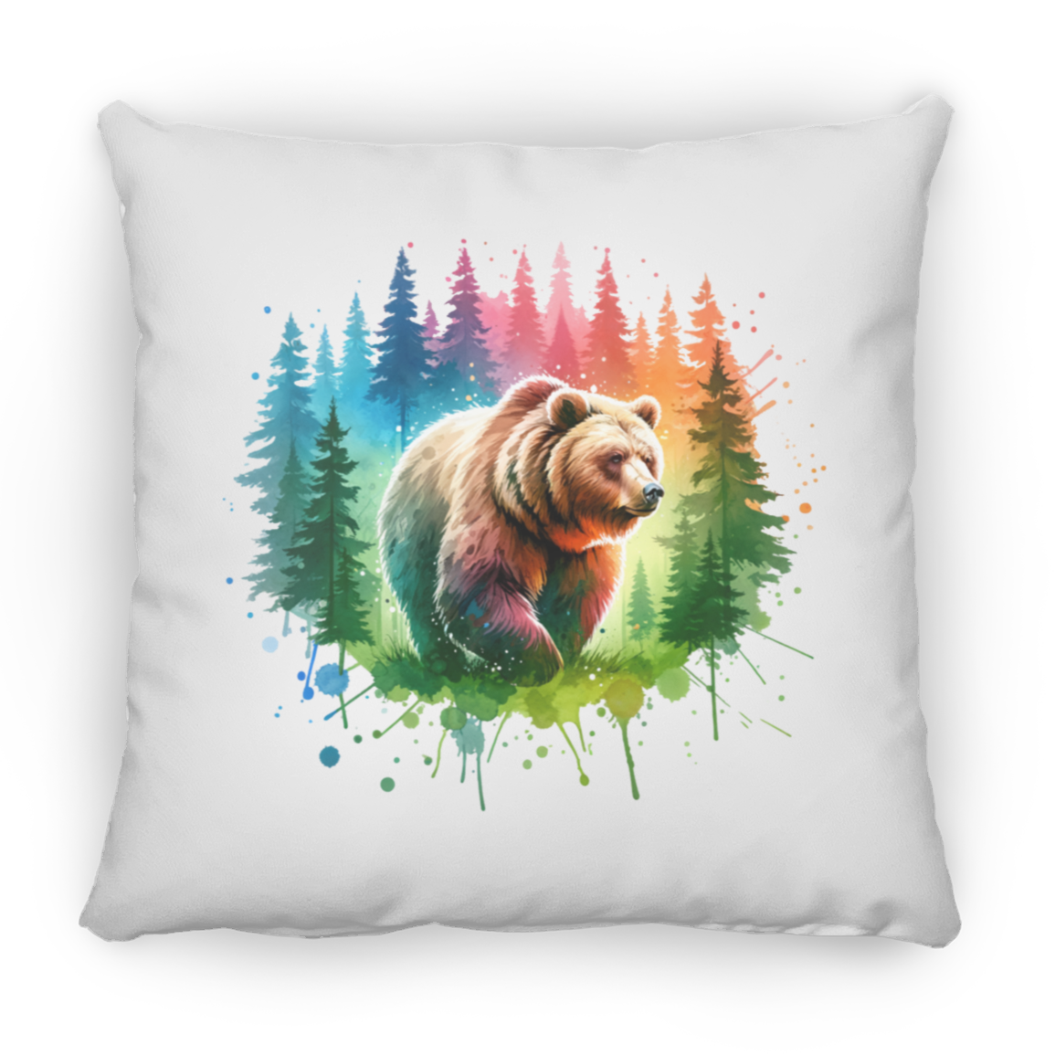 Grizzly Bear Walking - Throw Pillows